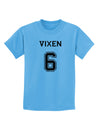 Reindeer Jersey - Vixen 6 Childrens T-Shirt-Childrens T-Shirt-TooLoud-Aquatic-Blue-X-Small-Davson Sales