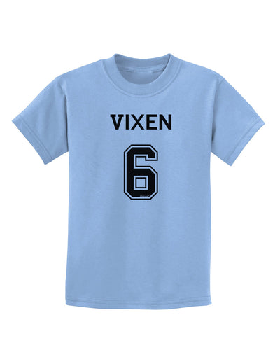 Reindeer Jersey - Vixen 6 Childrens T-Shirt-Childrens T-Shirt-TooLoud-Light-Blue-X-Small-Davson Sales