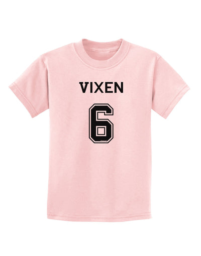 Reindeer Jersey - Vixen 6 Childrens T-Shirt-Childrens T-Shirt-TooLoud-PalePink-X-Small-Davson Sales