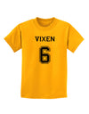 Reindeer Jersey - Vixen 6 Childrens T-Shirt-Childrens T-Shirt-TooLoud-Gold-X-Small-Davson Sales