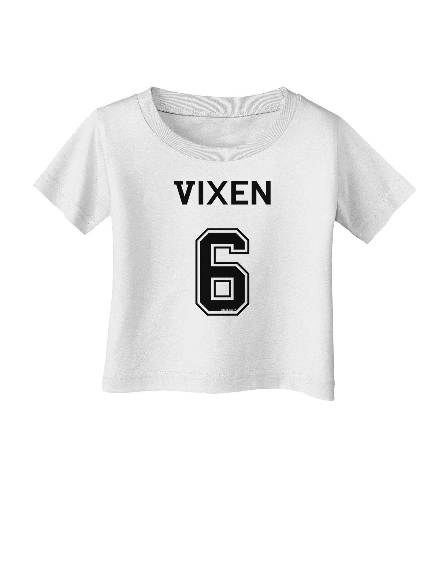 Reindeer Jersey - Vixen 6 Infant T-Shirt-Infant T-Shirt-TooLoud-White-06-Months-Davson Sales