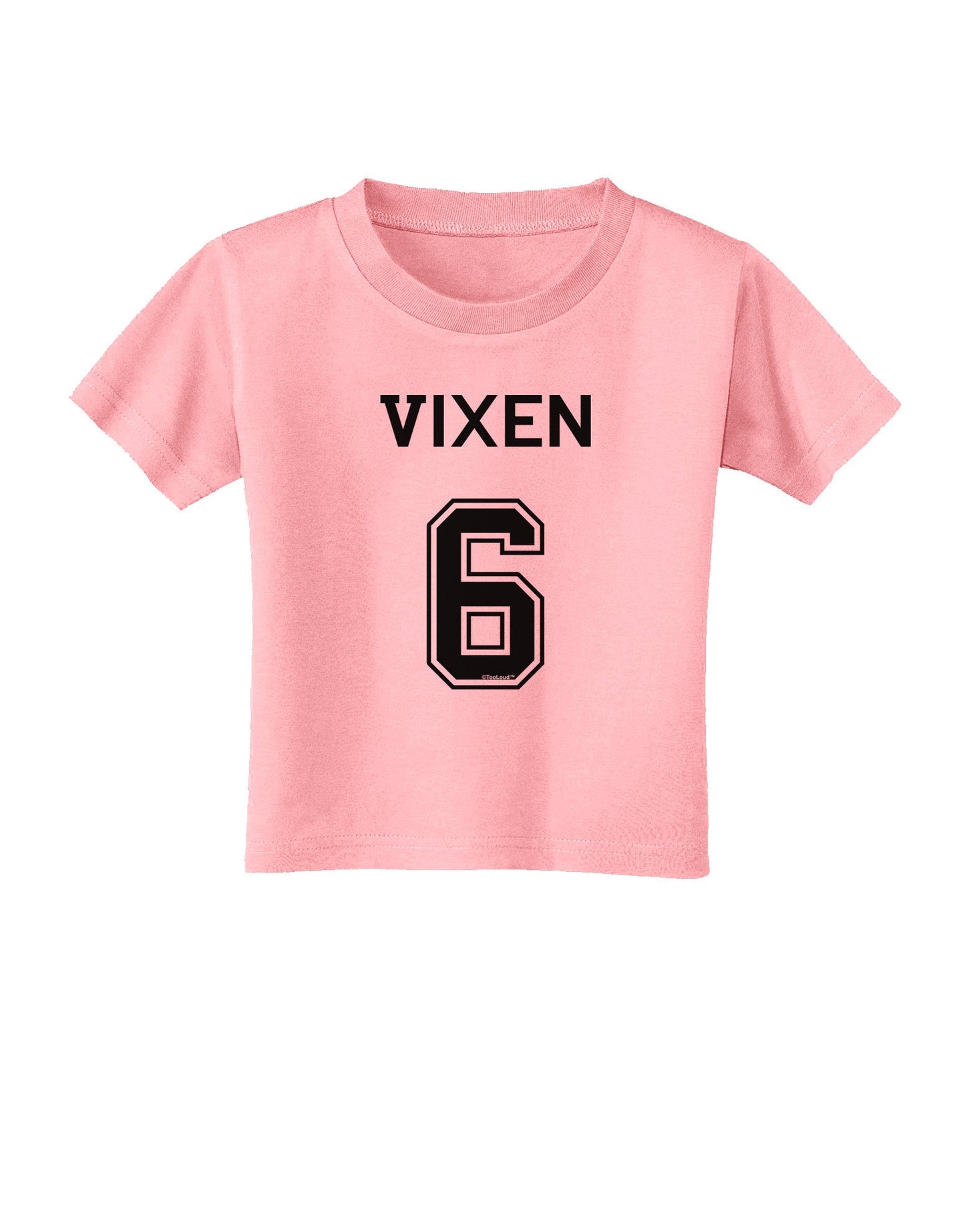 Reindeer Jersey - Vixen 6 Toddler T-Shirt-Toddler T-Shirt-TooLoud-Candy-Pink-2T-Davson Sales
