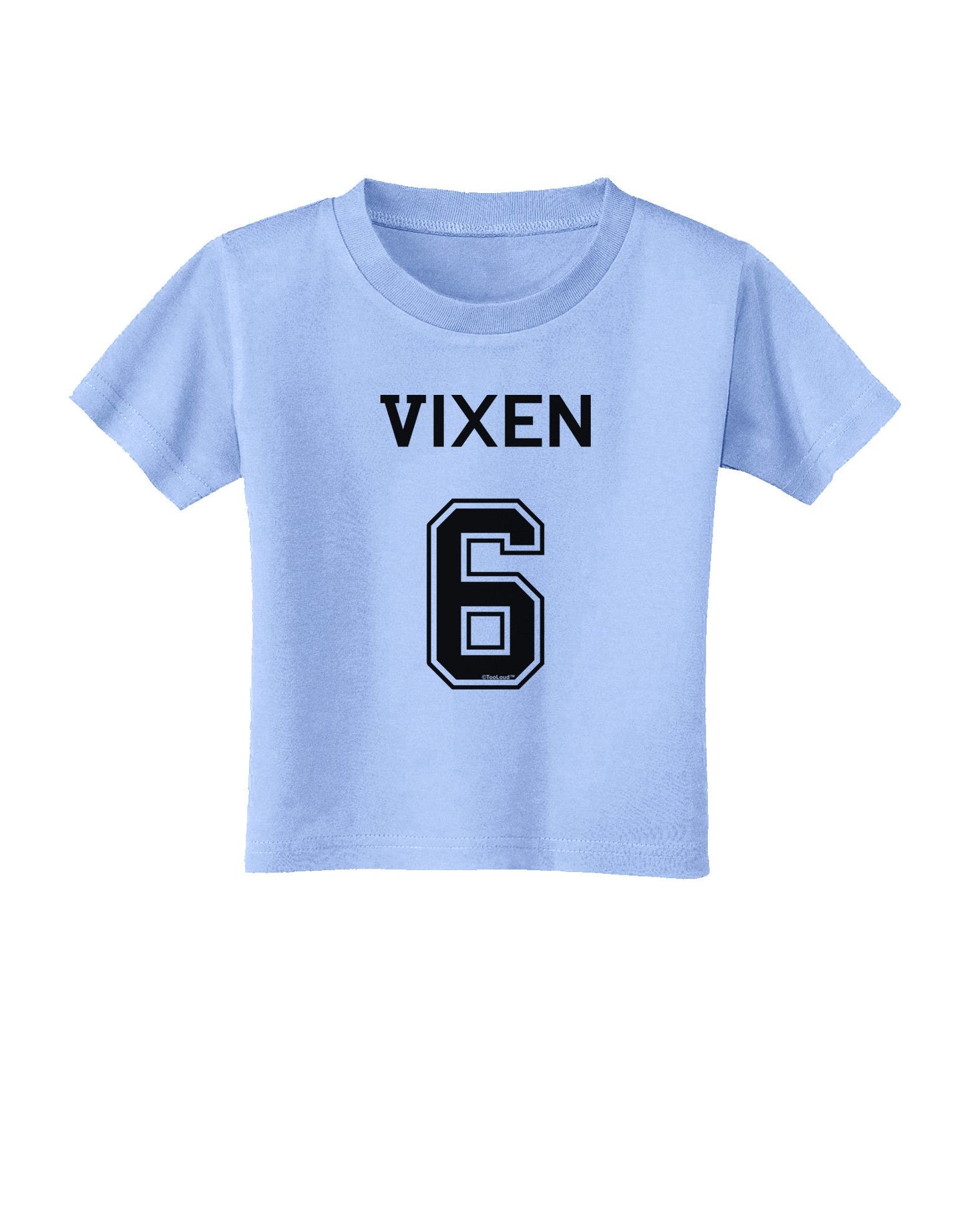 Reindeer Jersey - Vixen 6 Toddler T-Shirt-Toddler T-Shirt-TooLoud-Aquatic-Blue-2T-Davson Sales