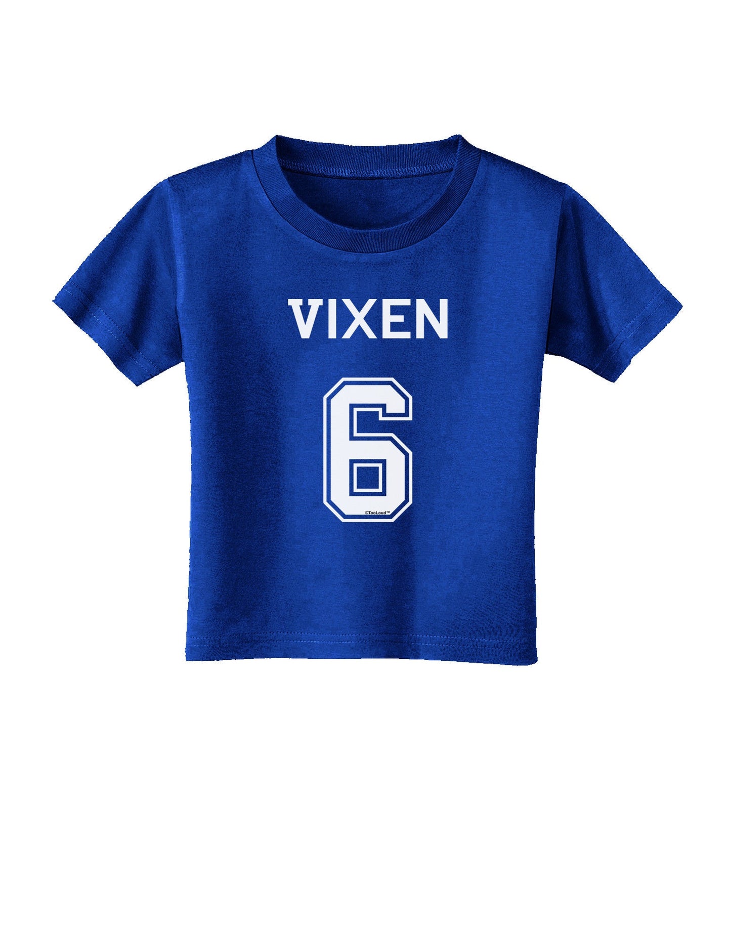 Reindeer Jersey - Vixen 6 Toddler T-Shirt Dark-Toddler T-Shirt-TooLoud-Red-2T-Davson Sales