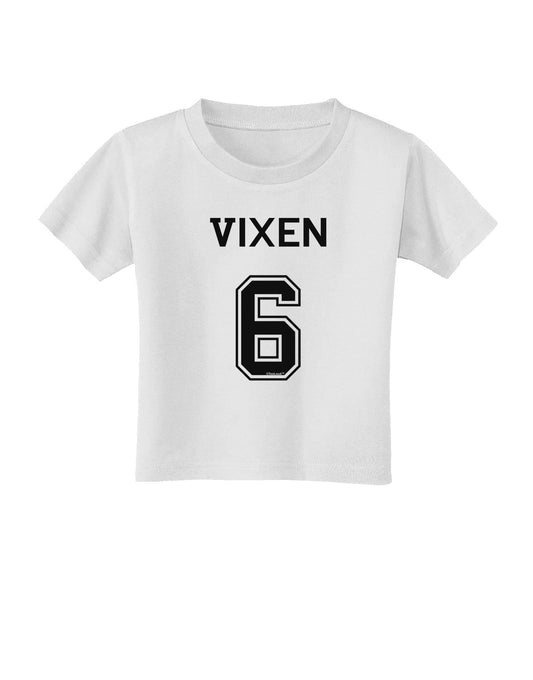 Reindeer Jersey - Vixen 6 Toddler T-Shirt-Toddler T-Shirt-TooLoud-White-2T-Davson Sales