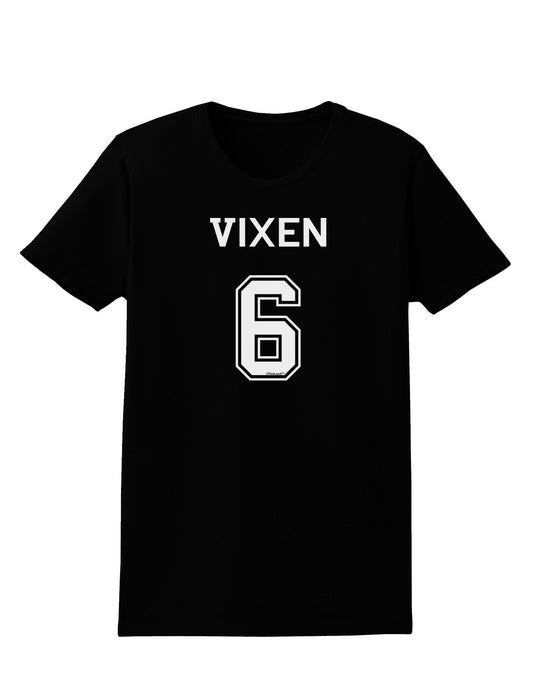 Reindeer Jersey - Vixen 6 Womens Dark T-Shirt-Womens T-Shirt-TooLoud-Black-X-Small-Davson Sales