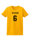 Reindeer Jersey - Vixen 6 Womens T-Shirt-Womens T-Shirt-TooLoud-Gold-X-Small-Davson Sales