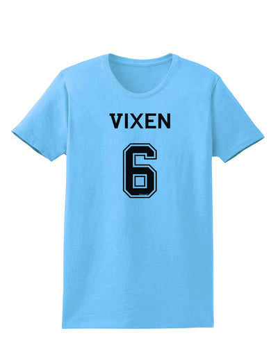 Reindeer Jersey - Vixen 6 Womens T-Shirt-Womens T-Shirt-TooLoud-Aquatic-Blue-X-Small-Davson Sales