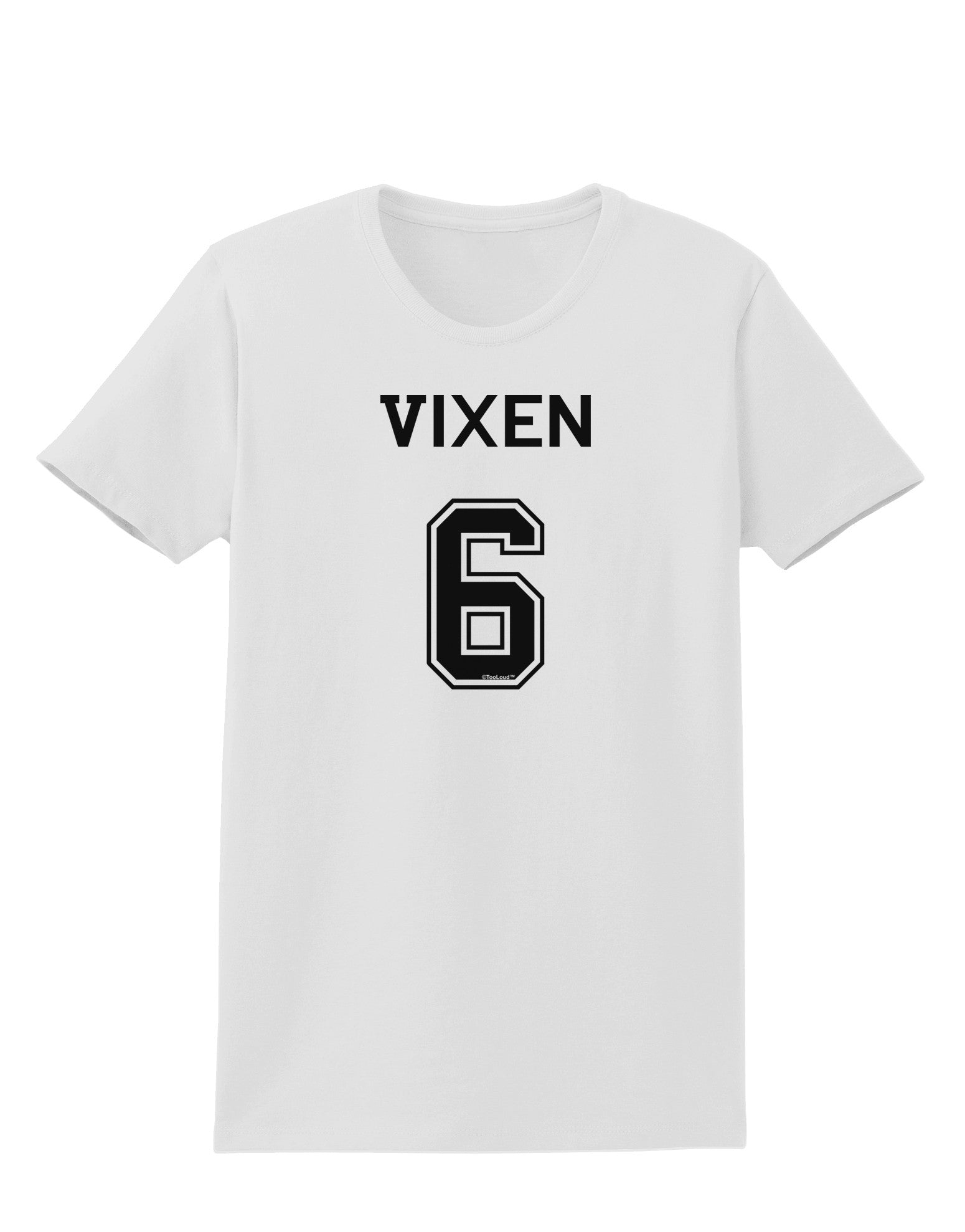 Reindeer Jersey - Vixen 6 Womens T-Shirt-Womens T-Shirt-TooLoud-White-X-Small-Davson Sales