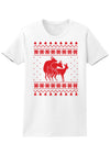 Reindeer Threesome - Ugly Christmas Sweater Inspired Womens T-Shirt-Womens T-Shirt-TooLoud-White-Small-Davson Sales