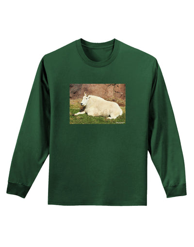 Relaxing Ram Adult Long Sleeve Dark T-Shirt-TooLoud-Dark-Green-Small-Davson Sales