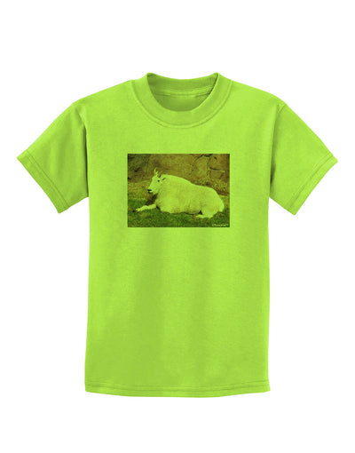 Relaxing Ram Childrens T-Shirt-Childrens T-Shirt-TooLoud-Lime-Green-X-Small-Davson Sales