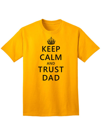 Reliable and Stylish Dad Adult T-Shirt for a Confident Look-Mens T-shirts-TooLoud-Gold-Small-Davson Sales