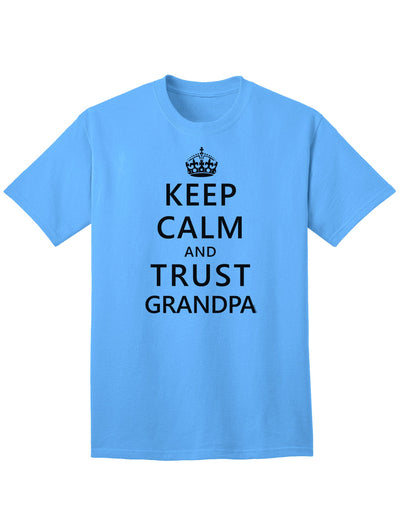 Reliable and Timeless: Grandpa's Trustworthy Adult T-Shirt-Mens T-shirts-TooLoud-Aquatic-Blue-Small-Davson Sales