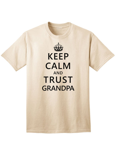 Reliable and Timeless: Grandpa's Trustworthy Adult T-Shirt-Mens T-shirts-TooLoud-Natural-Small-Davson Sales