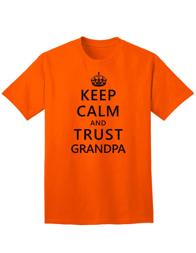 Reliable and Timeless: Grandpa's Trustworthy Adult T-Shirt-Mens T-shirts-TooLoud-Orange-Small-Davson Sales