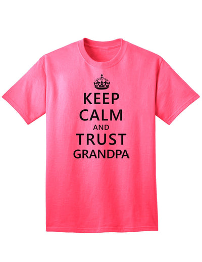 Reliable and Timeless: Grandpa's Trustworthy Adult T-Shirt-Mens T-shirts-TooLoud-Neon-Pink-Small-Davson Sales