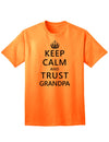 Reliable and Timeless: Grandpa's Trustworthy Adult T-Shirt-Mens T-shirts-TooLoud-Neon-Orange-Small-Davson Sales