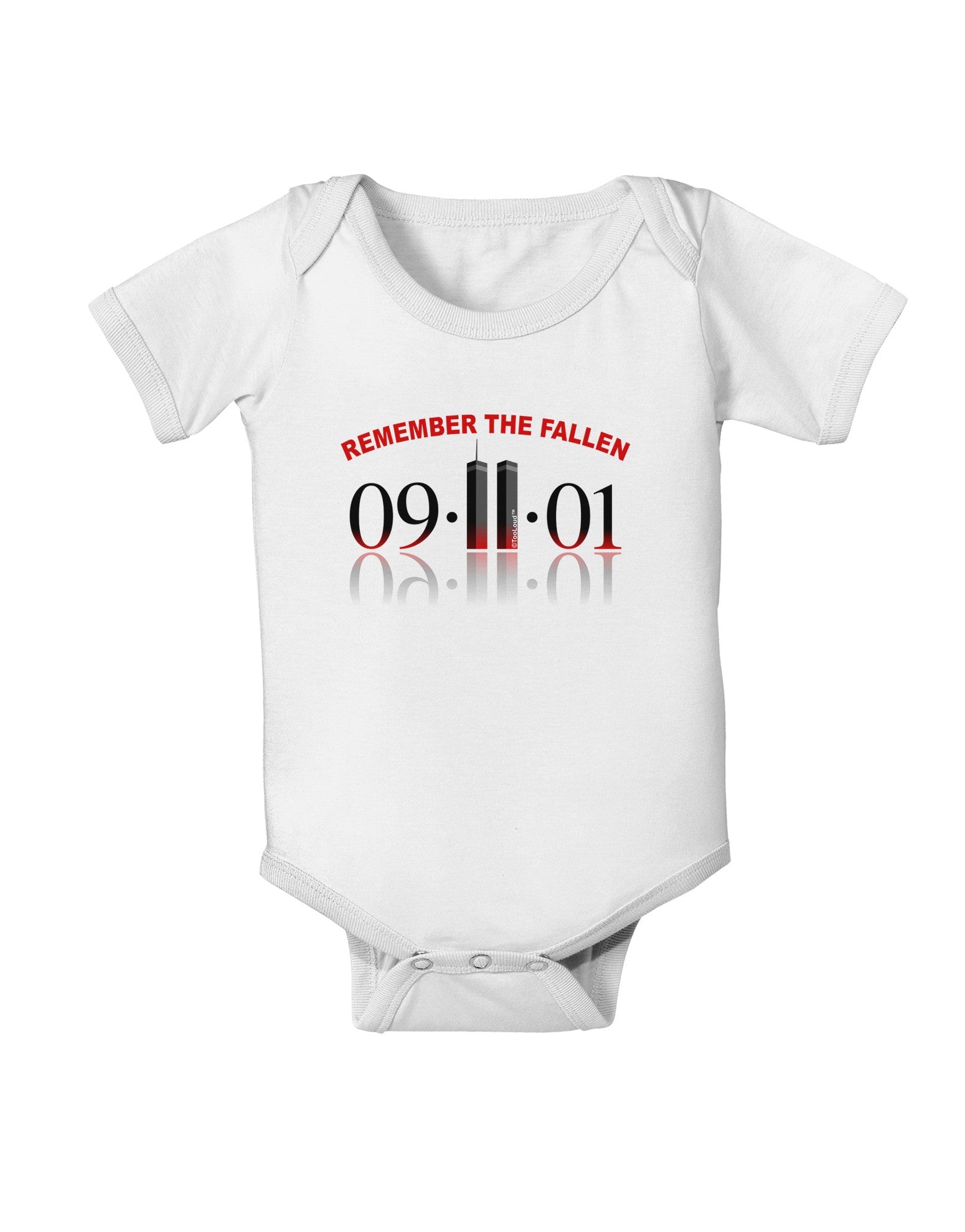 Remember The Fallen 91101 Baby Romper Bodysuit-Baby Romper-TooLoud-White-06-Months-Davson Sales
