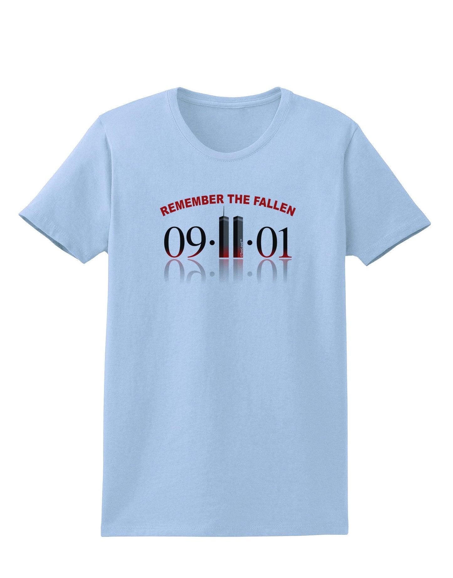 Remember The Fallen 91101 Womens T-Shirt-Womens T-Shirt-TooLoud-Light-Blue-X-Small-Davson Sales