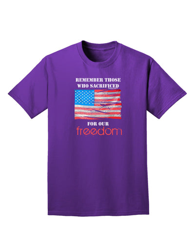 Remember - Veterans Adult Dark T-Shirt-Mens T-Shirt-TooLoud-Purple-Small-Davson Sales