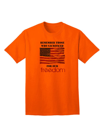 Remember - Veterans Adult T-Shirt-Mens T-Shirt-TooLoud-Orange-Small-Davson Sales