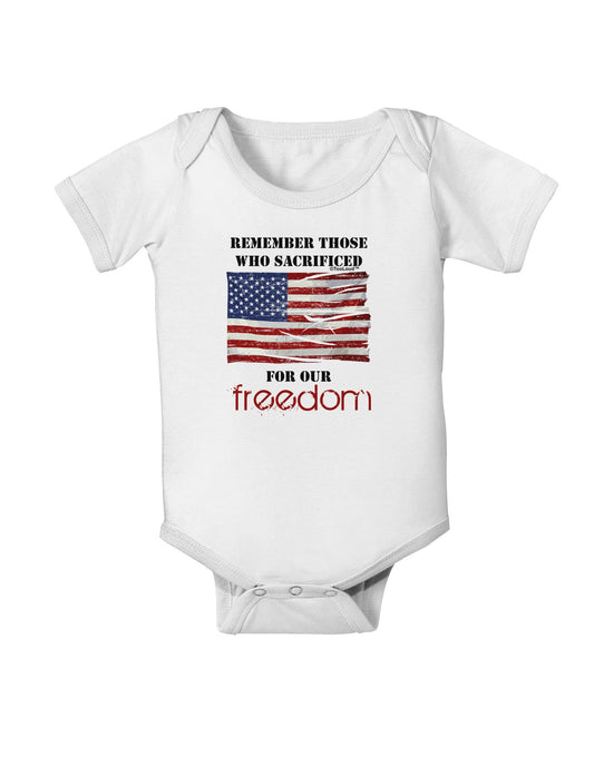 Remember - Veterans Baby Romper Bodysuit-Baby Romper-TooLoud-White-06-Months-Davson Sales