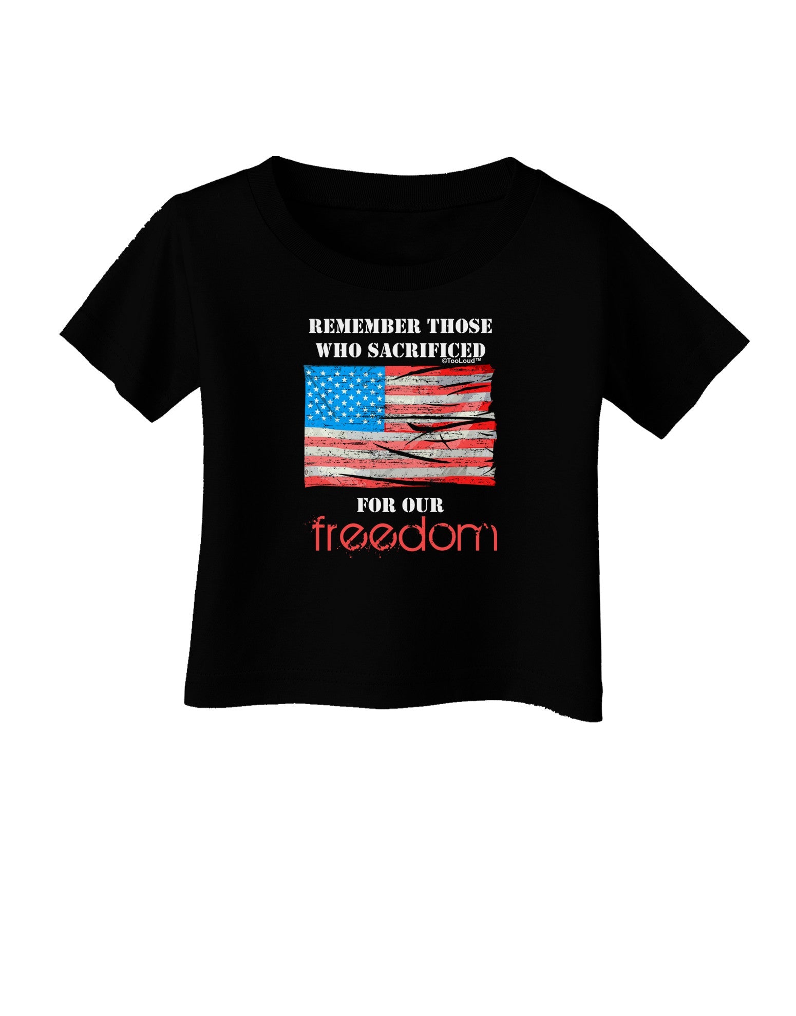 Remember - Veterans Infant T-Shirt Dark-Infant T-Shirt-TooLoud-Black-06-Months-Davson Sales