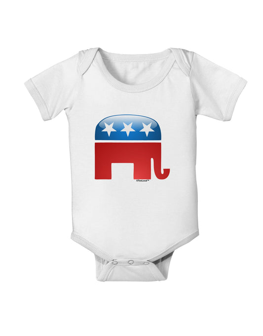Republican Bubble Symbol Baby Romper Bodysuit-Baby Romper-TooLoud-White-06-Months-Davson Sales