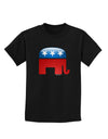 Republican Bubble Symbol Childrens Dark T-Shirt-Childrens T-Shirt-TooLoud-Black-X-Small-Davson Sales