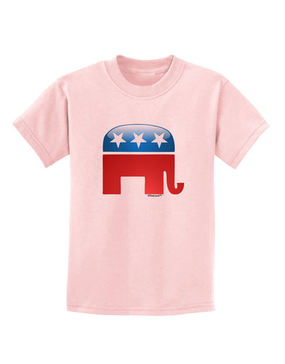 Republican Bubble Symbol Childrens T-Shirt-Childrens T-Shirt-TooLoud-PalePink-X-Small-Davson Sales