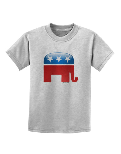 Republican Bubble Symbol Childrens T-Shirt-Childrens T-Shirt-TooLoud-AshGray-X-Small-Davson Sales