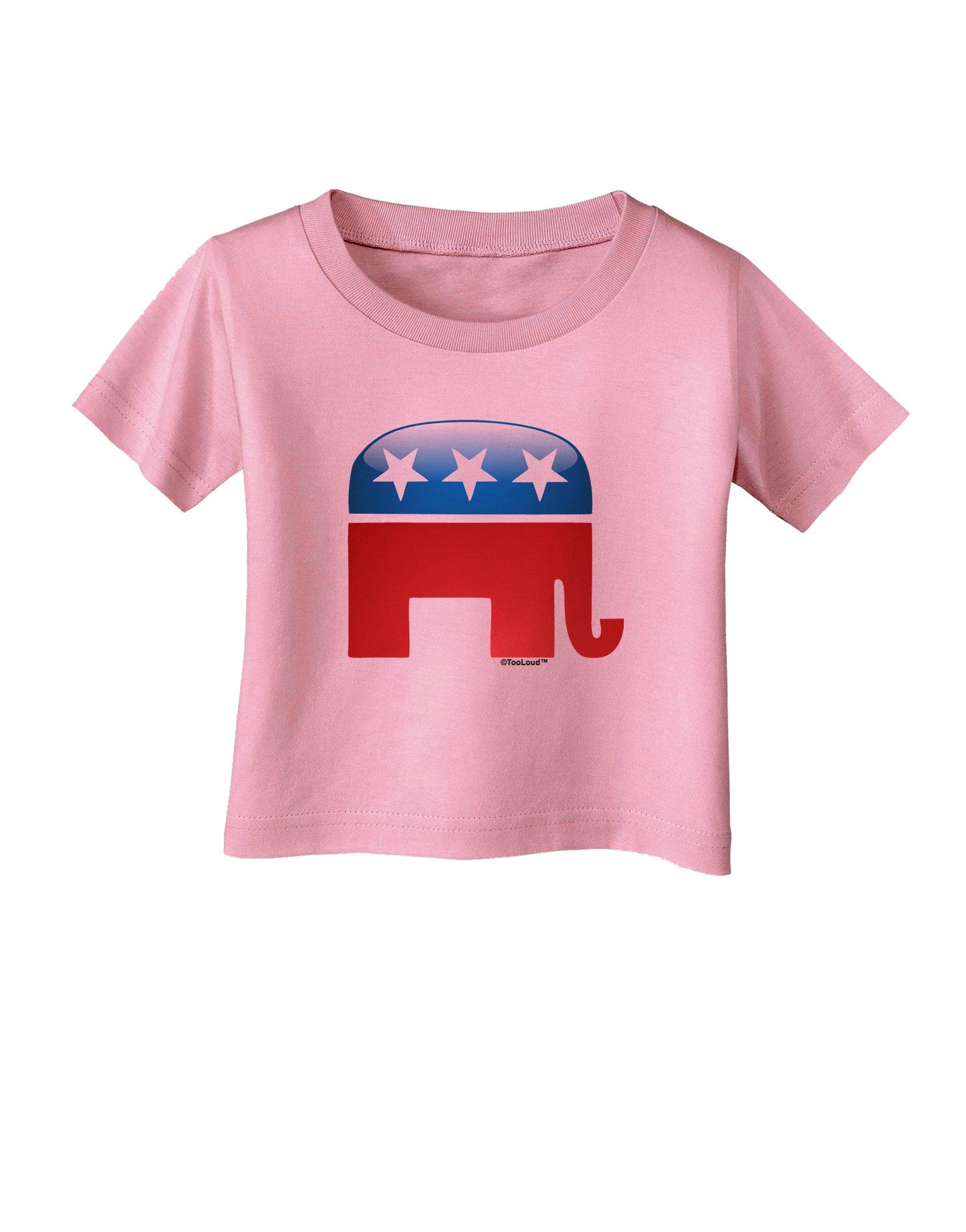 Republican Bubble Symbol Infant T-Shirt-Infant T-Shirt-TooLoud-Candy-Pink-06-Months-Davson Sales