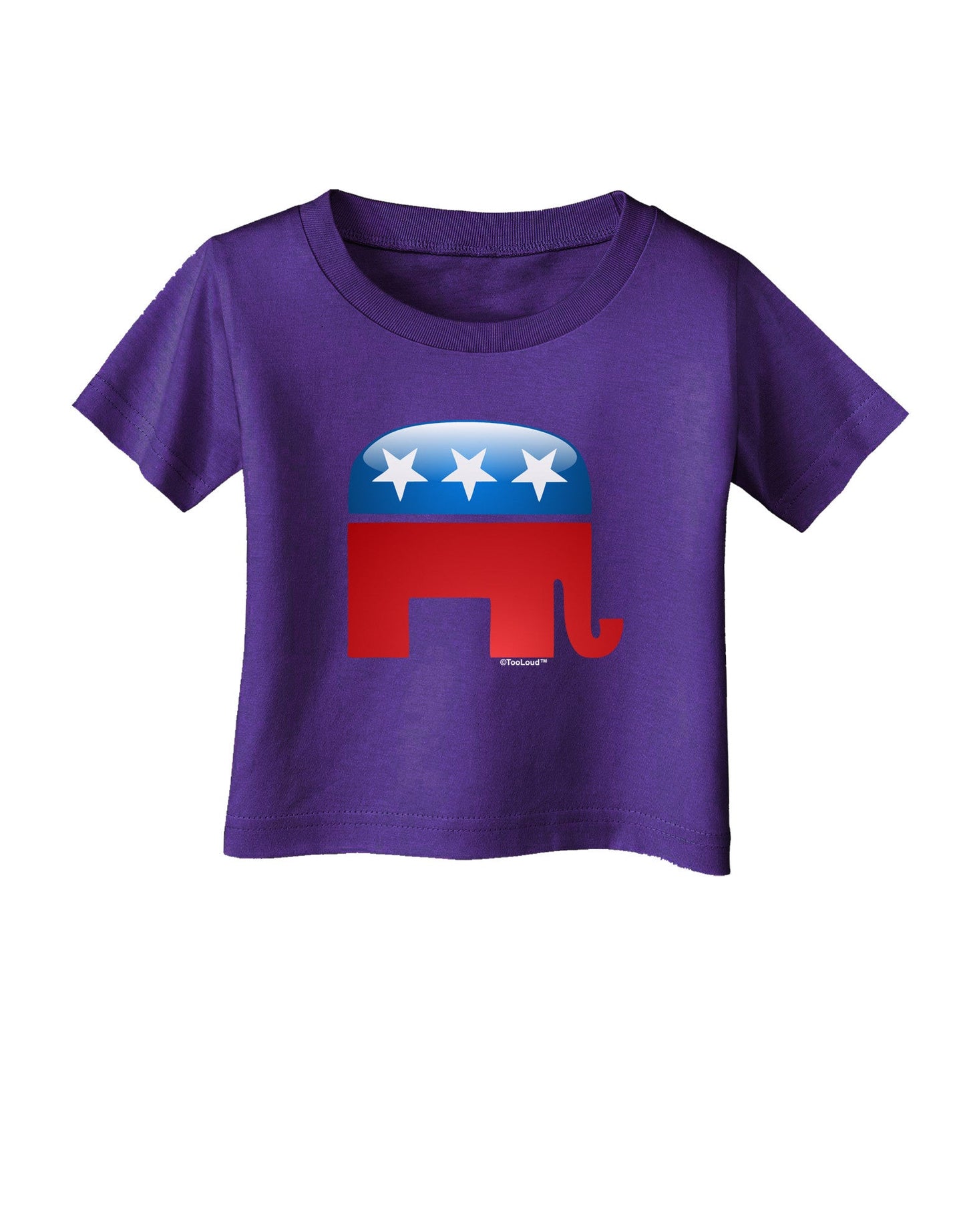 Republican Bubble Symbol Infant T-Shirt Dark-Infant T-Shirt-TooLoud-Purple-06-Months-Davson Sales