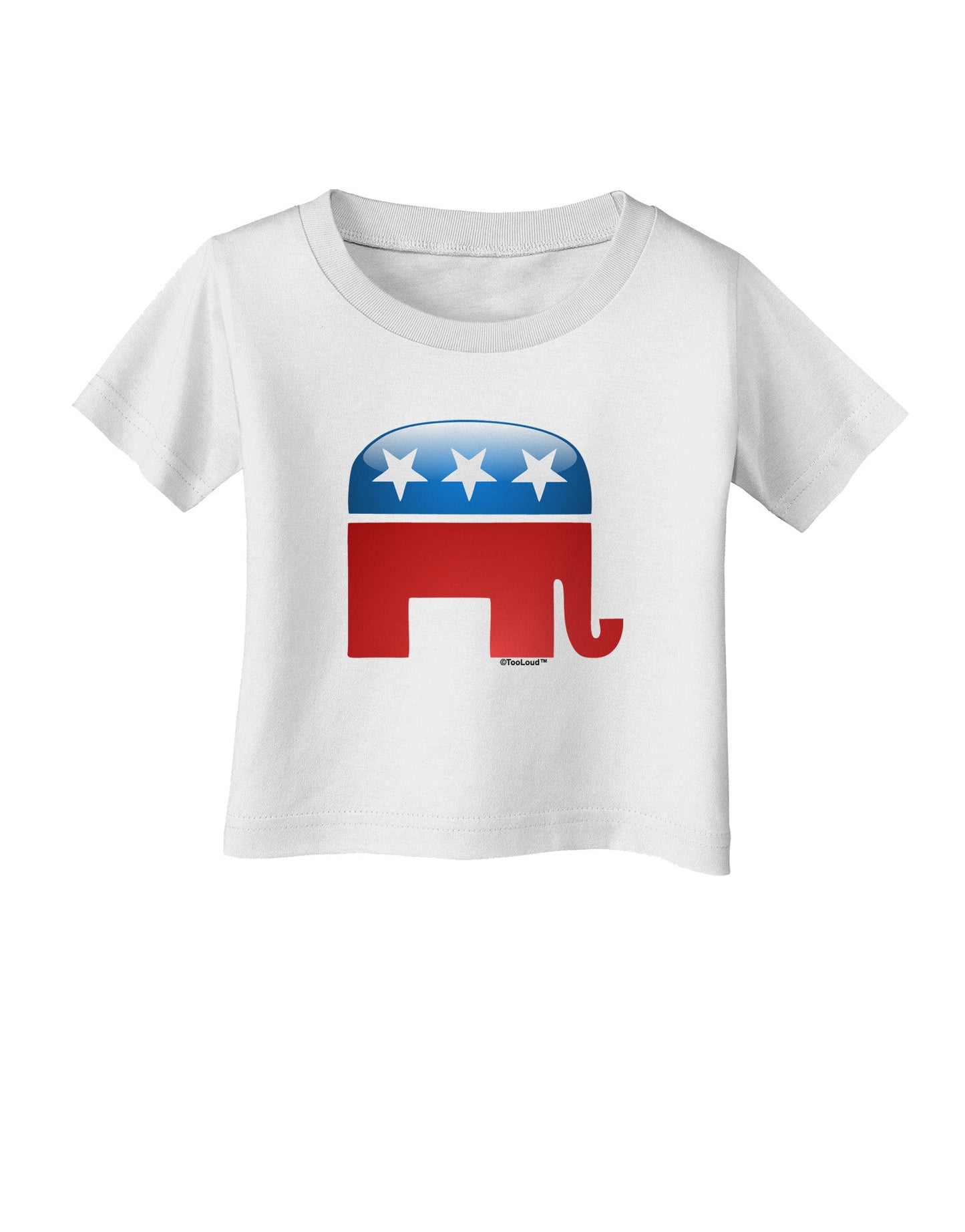 Republican Bubble Symbol Infant T-Shirt-Infant T-Shirt-TooLoud-White-06-Months-Davson Sales