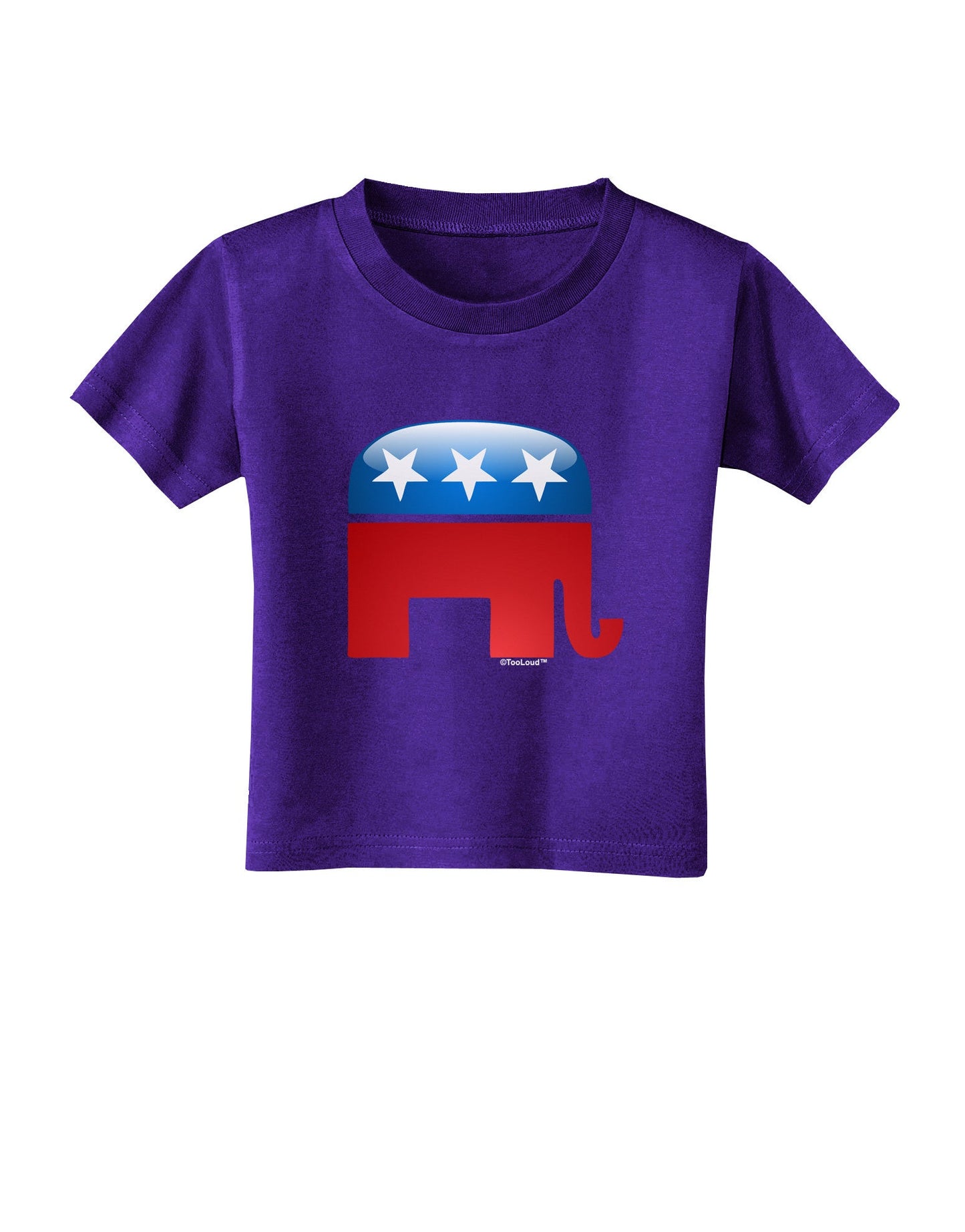 Republican Bubble Symbol Toddler T-Shirt Dark-Toddler T-Shirt-TooLoud-Purple-2T-Davson Sales