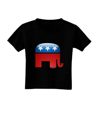 Republican Bubble Symbol Toddler T-Shirt Dark-Toddler T-Shirt-TooLoud-Black-2T-Davson Sales