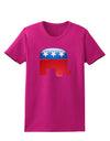 Republican Bubble Symbol Womens Dark T-Shirt-TooLoud-Hot-Pink-Small-Davson Sales