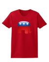 Republican Bubble Symbol Womens Dark T-Shirt-TooLoud-Red-X-Small-Davson Sales