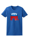 Republican Bubble Symbol Womens Dark T-Shirt-TooLoud-Royal-Blue-X-Small-Davson Sales