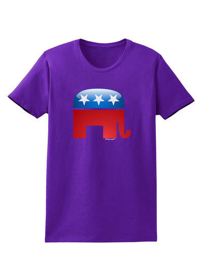 Republican Bubble Symbol Womens Dark T-Shirt-TooLoud-Purple-X-Small-Davson Sales