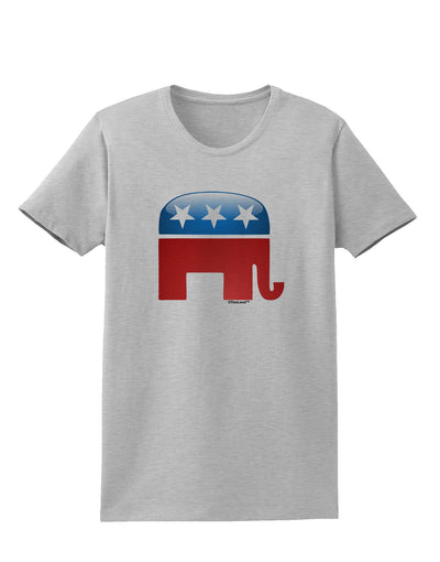 Republican Bubble Symbol Womens T-Shirt-Womens T-Shirt-TooLoud-AshGray-X-Small-Davson Sales