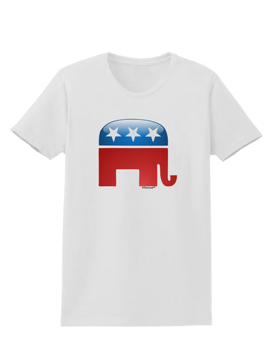 Republican Bubble Symbol Womens T-Shirt-Womens T-Shirt-TooLoud-White-X-Small-Davson Sales