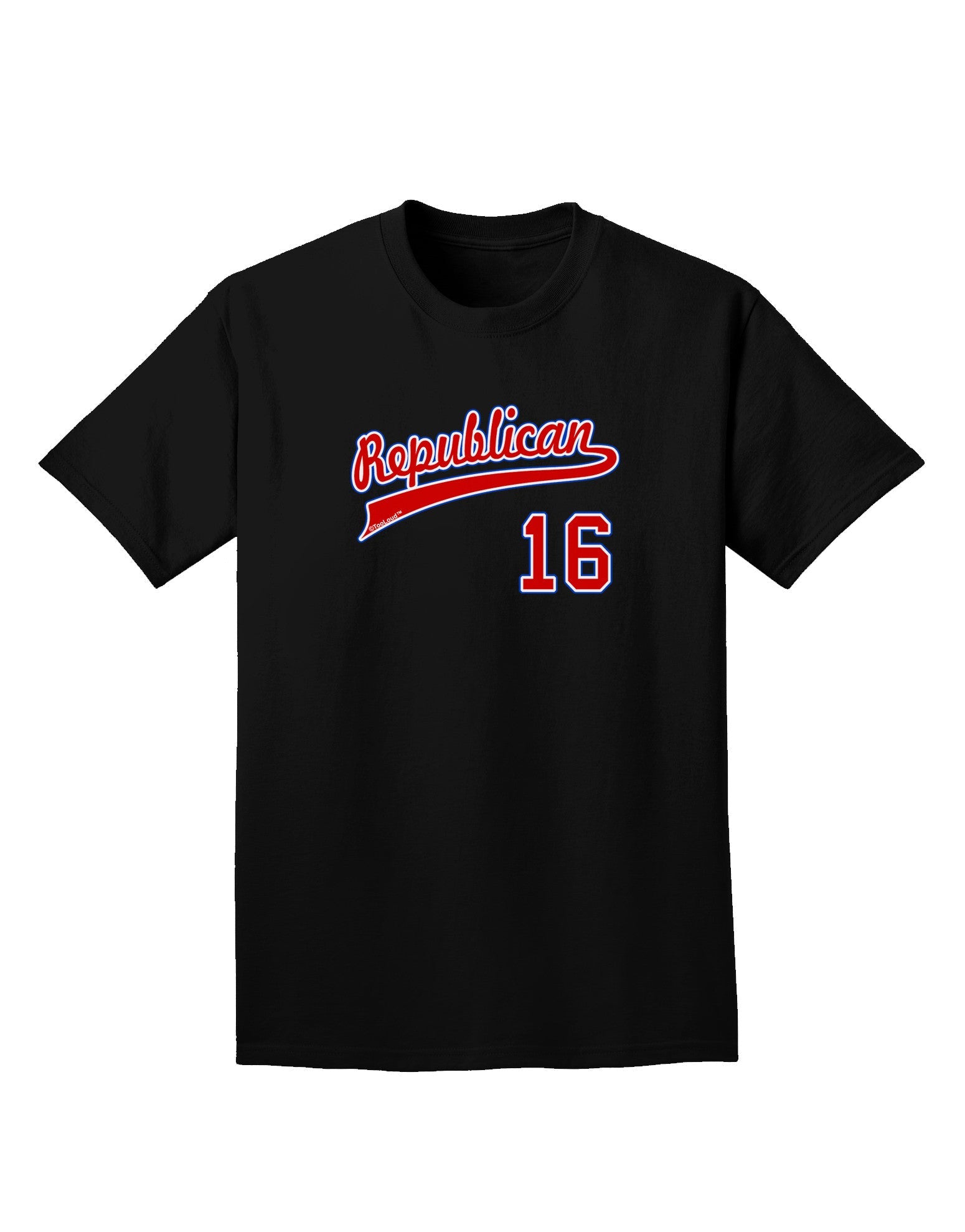 Republican Jersey 16 Adult Dark T-Shirt-Mens T-Shirt-TooLoud-Black-Small-Davson Sales