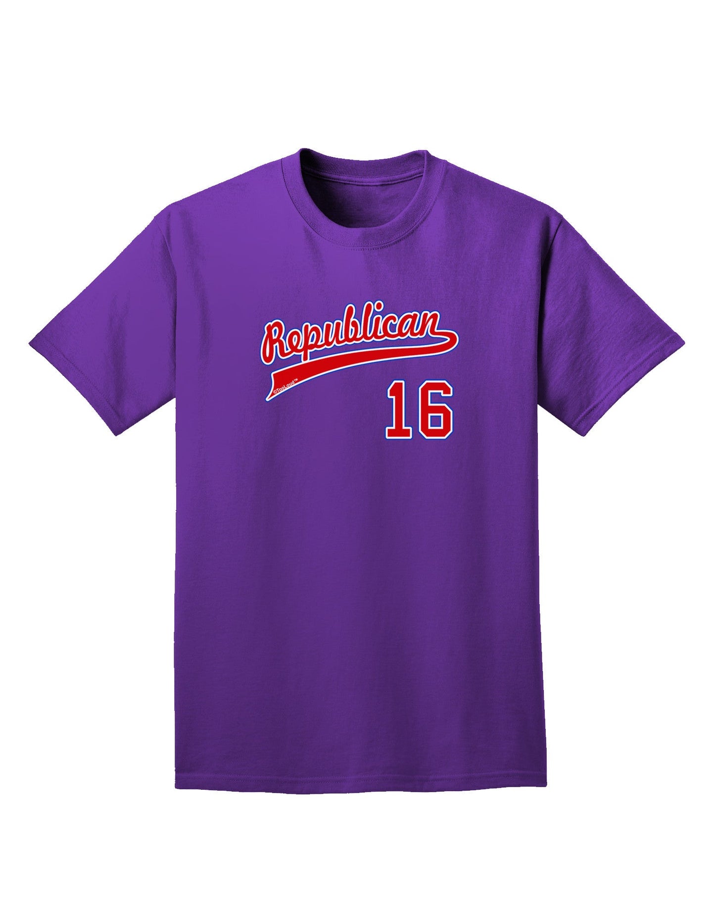 Republican Jersey 16 Adult Dark T-Shirt-Mens T-Shirt-TooLoud-Purple-Small-Davson Sales