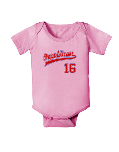 Republican Jersey 16 Baby Romper Bodysuit-Baby Romper-TooLoud-Pink-06-Months-Davson Sales