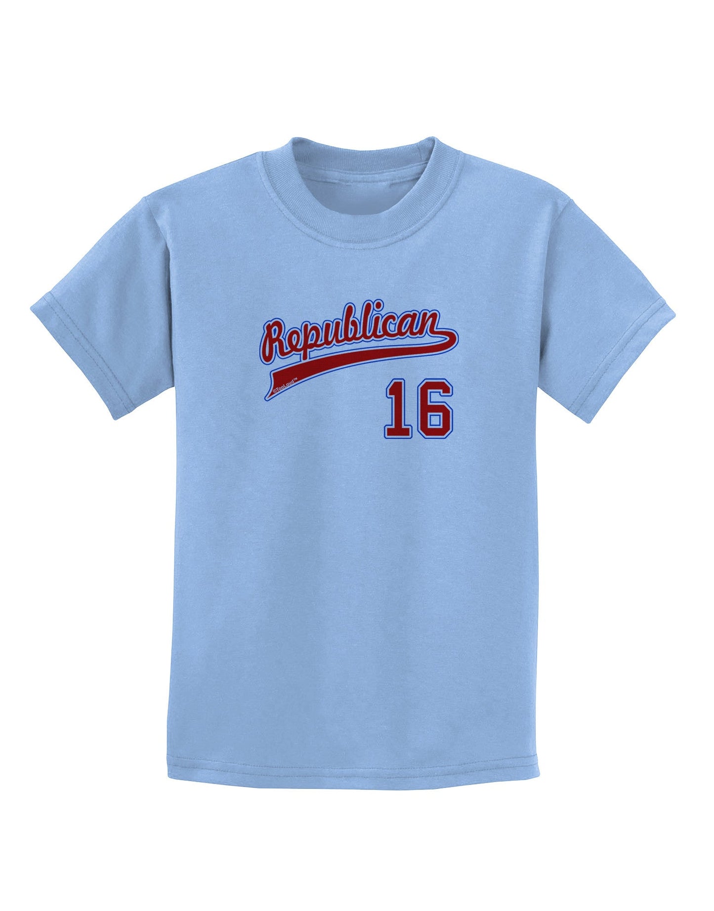 Republican Jersey 16 Childrens T-Shirt-Childrens T-Shirt-TooLoud-Light-Blue-X-Small-Davson Sales