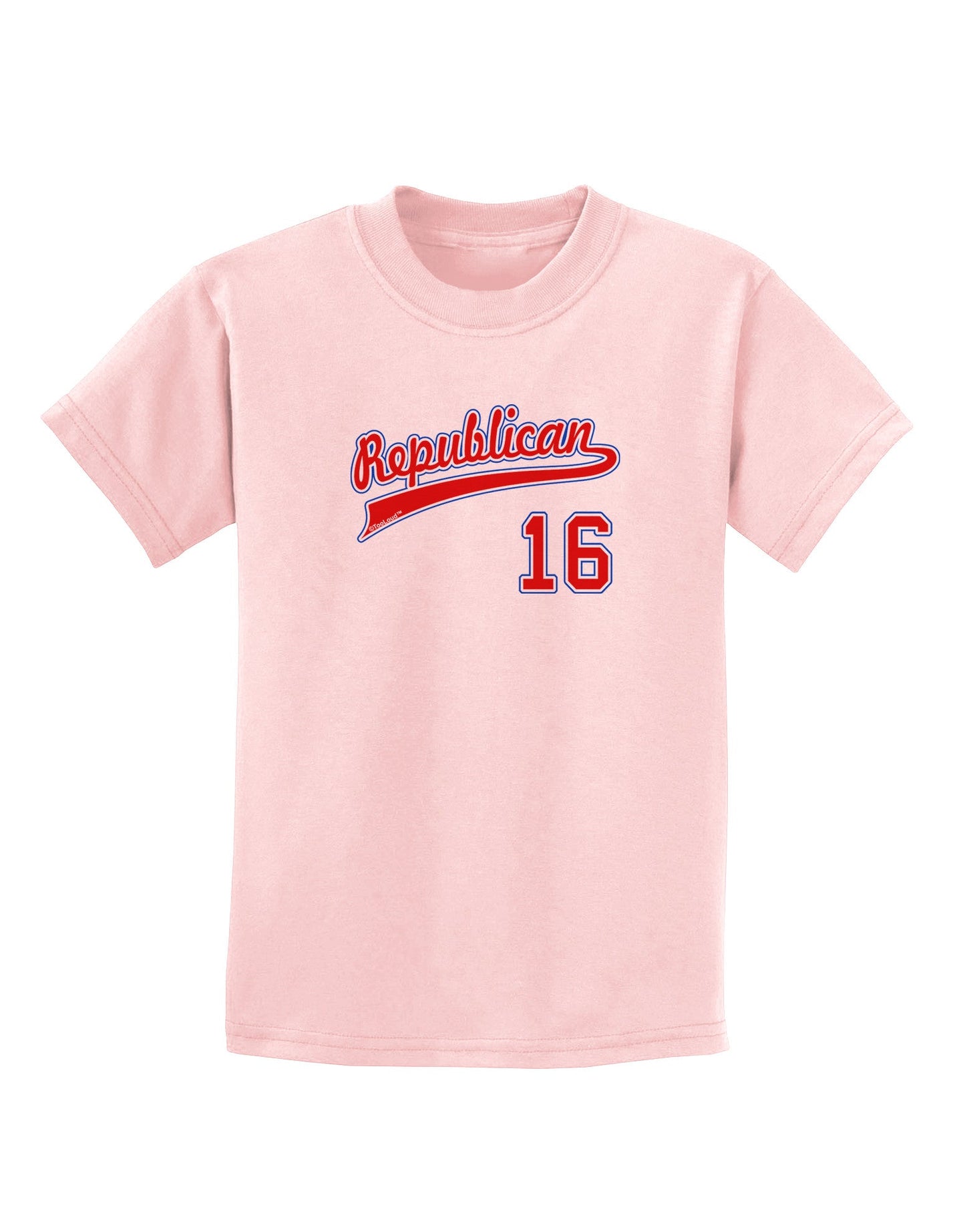 Republican Jersey 16 Childrens T-Shirt-Childrens T-Shirt-TooLoud-PalePink-X-Small-Davson Sales