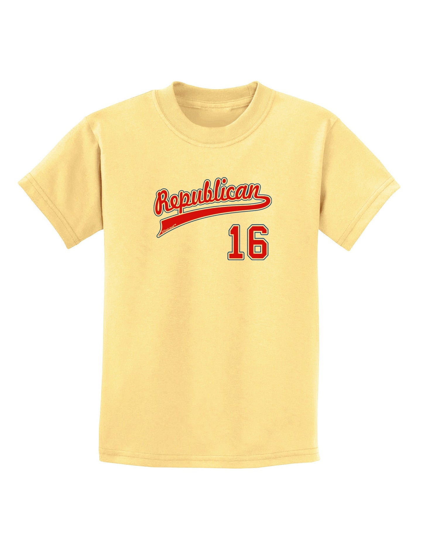 Republican Jersey 16 Childrens T-Shirt-Childrens T-Shirt-TooLoud-Daffodil-Yellow-X-Small-Davson Sales