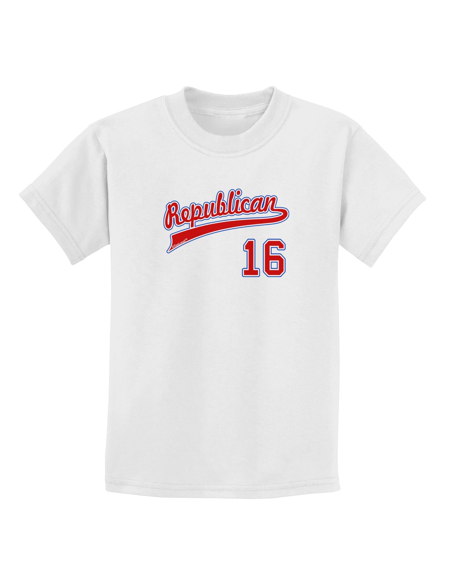 Republican Jersey 16 Childrens T-Shirt-Childrens T-Shirt-TooLoud-White-X-Small-Davson Sales
